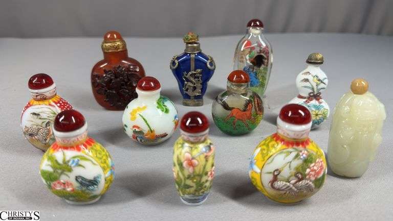 11 Snuff Bottles (tallest 3") image