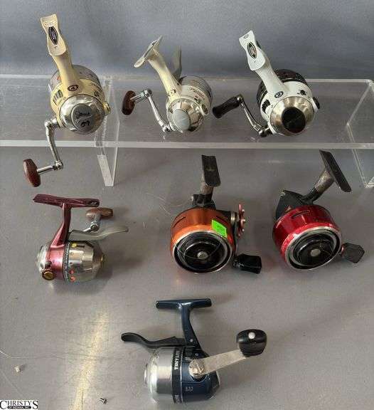 7 Fishing Reels, Pflueger, Tinylite, Abu Garcia and others image