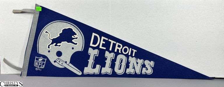 Detroit Lions NFL Pennant Dated 1967 image