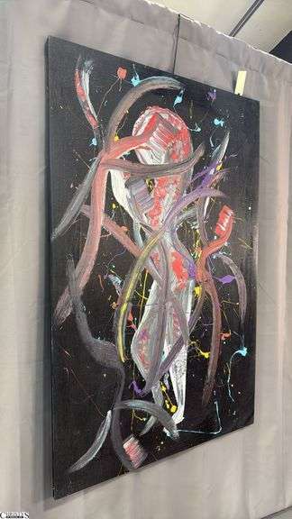 Samuel Tinoco Dancing, Acrylic Painting on Canvas 36x56"