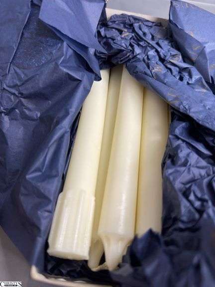 4 Opened Boxes of Eximious London Taper Candles, Different Colors