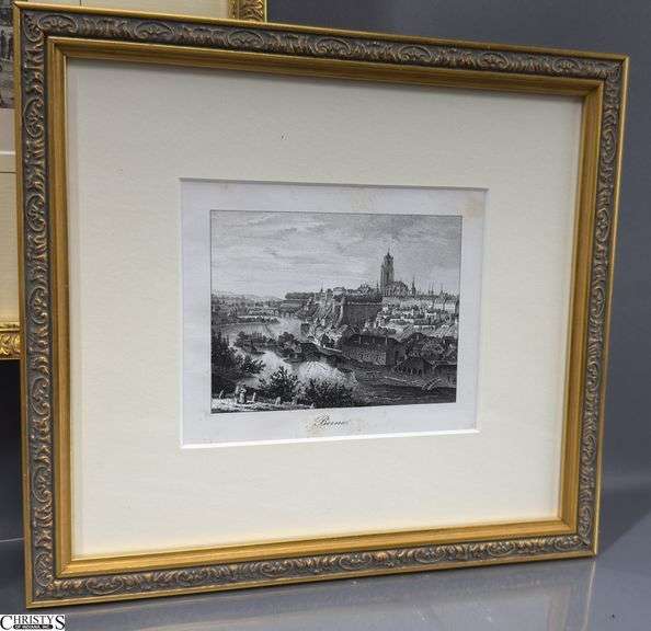 3 Pcs Framed Artwork Prints, St Basil's Cathedral, Bern Cathedral, and Westminster Abbey, See Photos, Largest 13.5"x16"