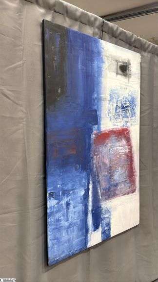 Alummoa Zumigo Abstract #30, Mixed Media and Oil Painting on Canvas, Measures 35x55"