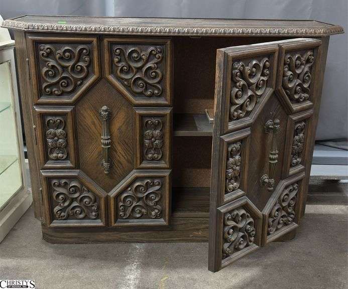 2 Door Console Table 38"x12"x28" image