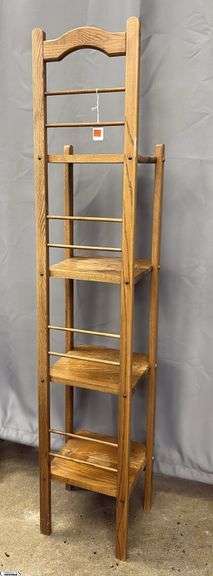 Wooden Chair Style Shelf 12x57" Tall