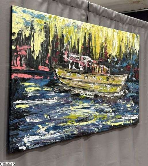 Sea Ride by Antonio Garcia, Acrylic Painting Measures 35x55"