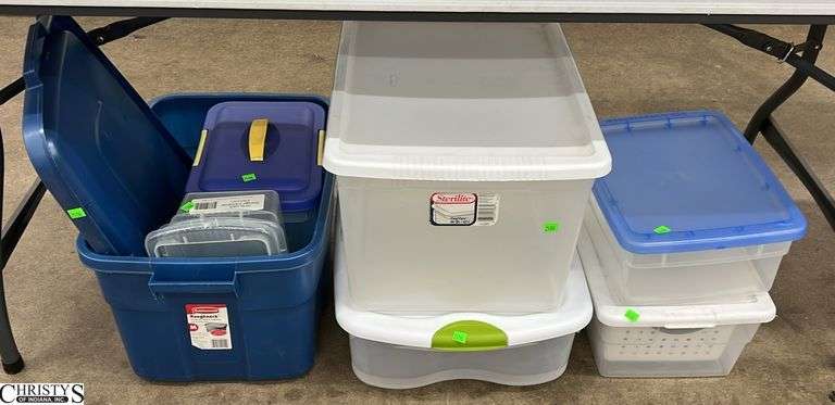 Empty Totes, Shoe Box to 66qt Sizes image