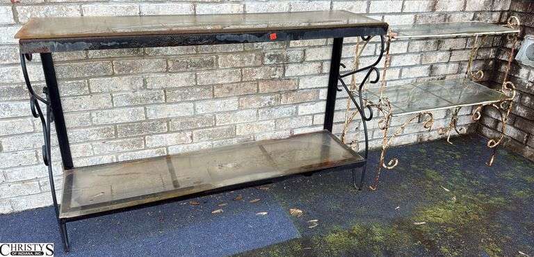 2 Outdoor Plant Stands 48x13x31 Largest image