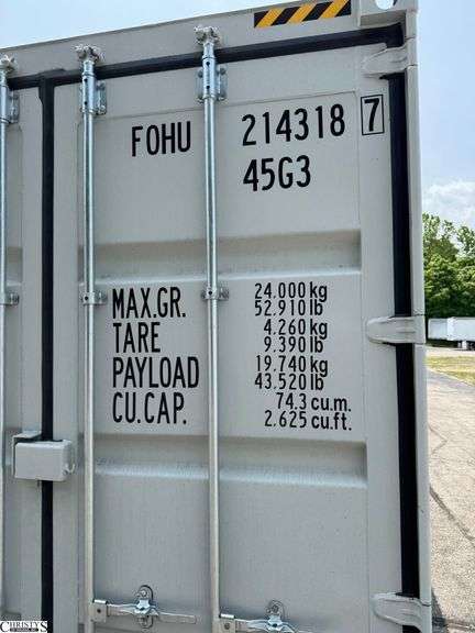 F0HU2143187 40' High Cube Multi-Door Container