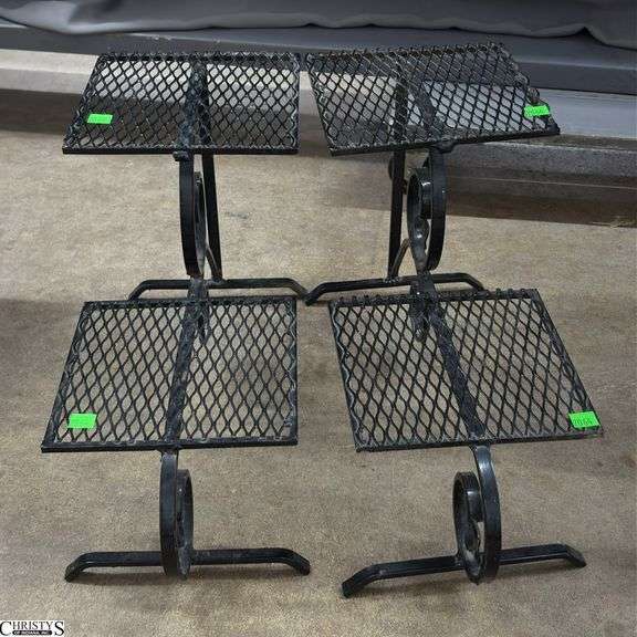 2 Step Tiered Metal Plant Stands - 8" x 20" x 12" of each image