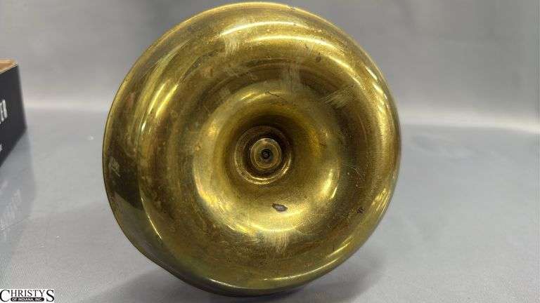 3 Brass Push Up Style Candle Holders 7"