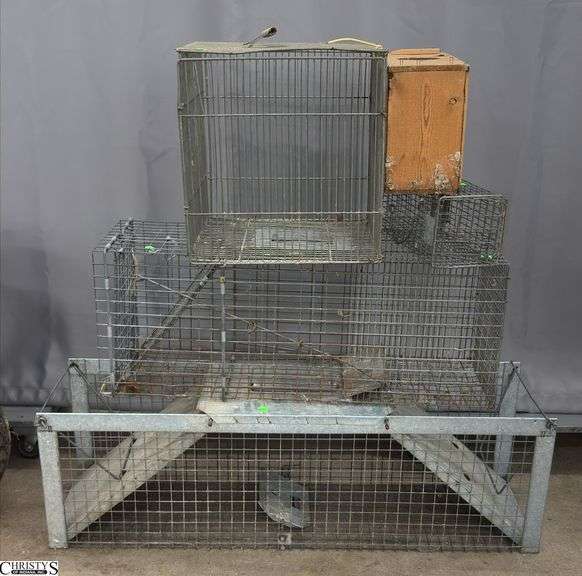 4 Animal Trap Cages - 42" of largest image
