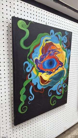 Abstract Oil On Canvas 24x30"