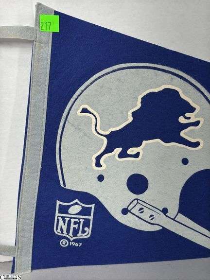 Detroit Lions NFL Pennant Dated 1967