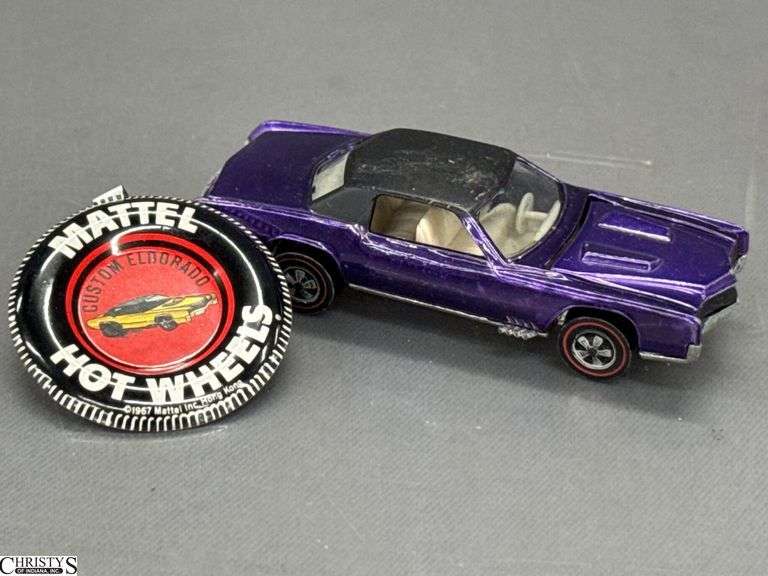 Hot Wheels Red Line Custom Eldorado and Button - Shows Wear - 3"
