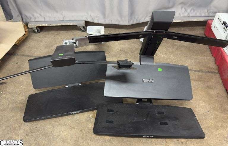 Pair of Table Mount Monitor Keyboard Stands image