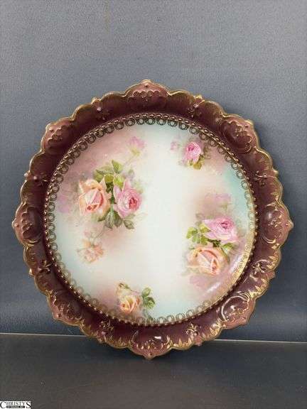 Assorted Handpainted and Printed China Plates - 10" of largest - Pickard, Austrian, Bavarian, and Others