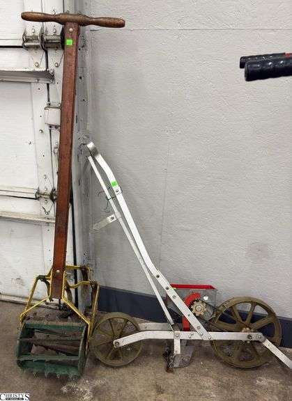 Manual Seed Planter and Push Tiller - 52" of tiller image