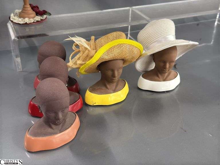 Mini Hats, Shoes, Hat Holders, Naughty Nodder Girl Ashtray, Ladies Dress and Purse Collectibles