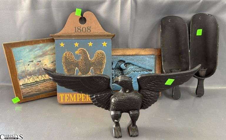 Scoop Sconces, Eagle Wall Decor Largest 15" image