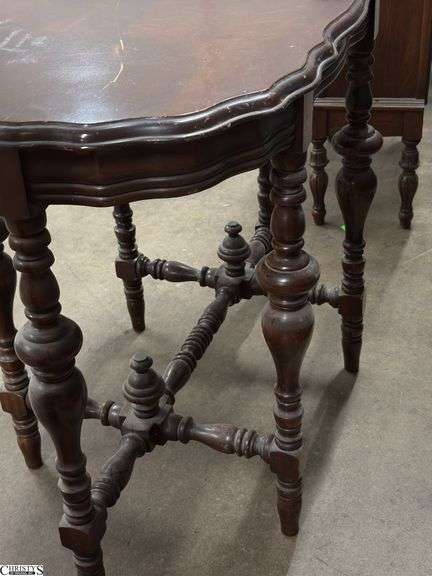 Six Legged Parlor Table, Has Wear to The Top 36"x21"x29"