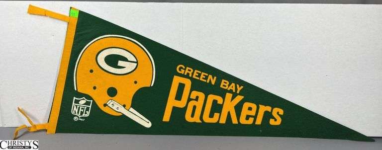 Green Bay Packers NFL Pennant Dated 1967 image