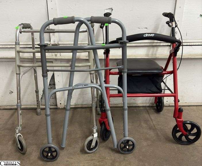 1 Rollator and 2 Walkers image