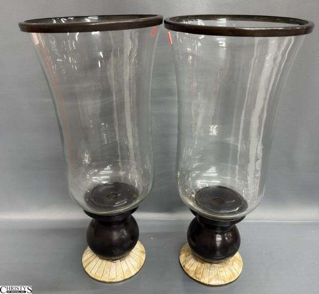 Pair of Candle Holders 8x19" Tall