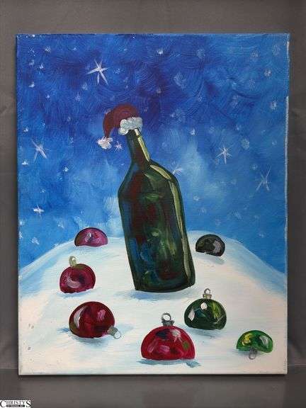 10 Canvas Party Paintings 16x20" Winter and Holiday Themes