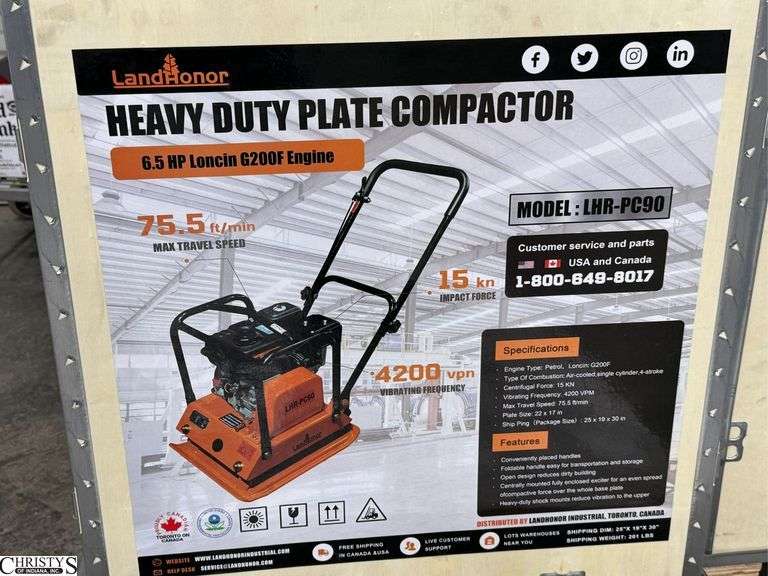 Landhonor Heavy Duty Plate Compactor LHR-PC90