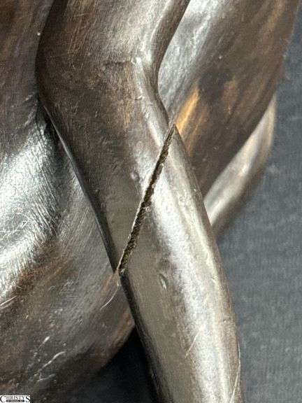 Numbered Carved African Figure *Damage to Arm 17.5" Tall