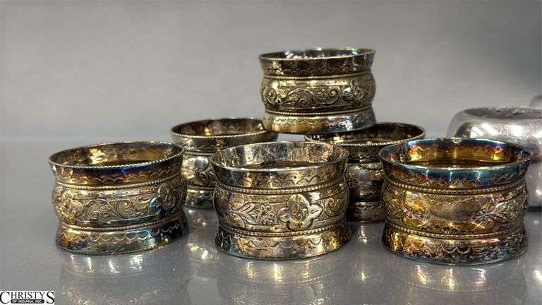 Pewter and Silver Plated Napkin Rings