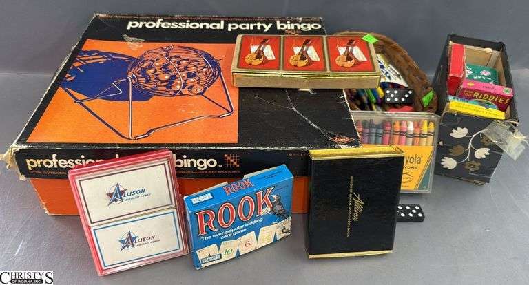 Bingo and Card Games, Crayons image