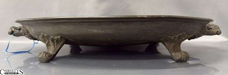 Pewter James Dixon & Sons of Sheffield, England, Warming Meat Platter 22x16"