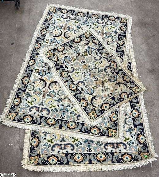 3 Kalifa Oriental Rugs - Some wear, staining - 38" x 60" of largest image