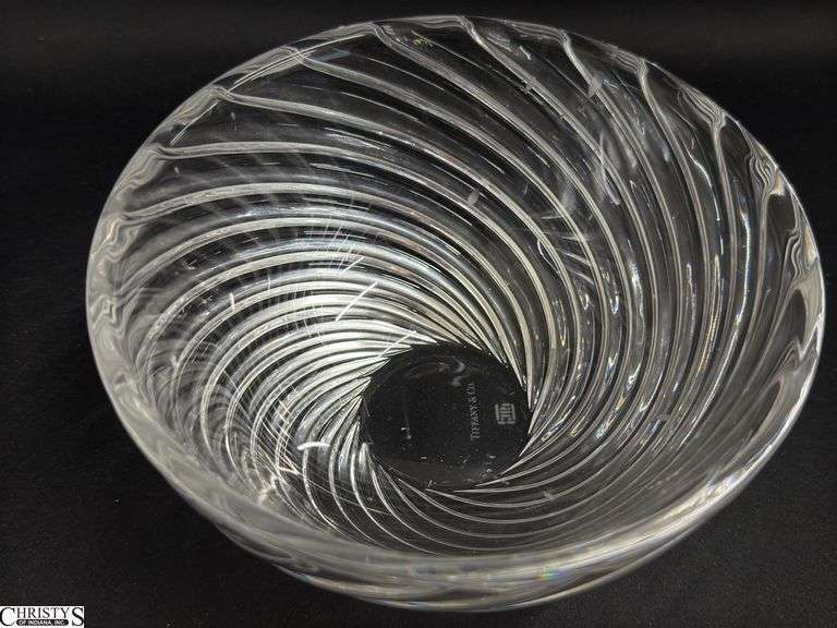 Tiffany & Co Swirl Joseph Riedel Bowl 6.25x3"