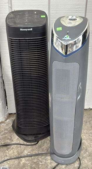 Germguardian and Honeywell Air Purifier - Both would benefit from cleaning - 28" of tallest image