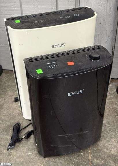 2 Idylis Air Purifiers - 20" of tallest - Both would benefit from a cleaning image