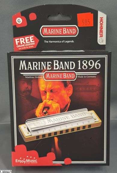 Hohner Marine Band 1896 Harmonica in Box, Key of G