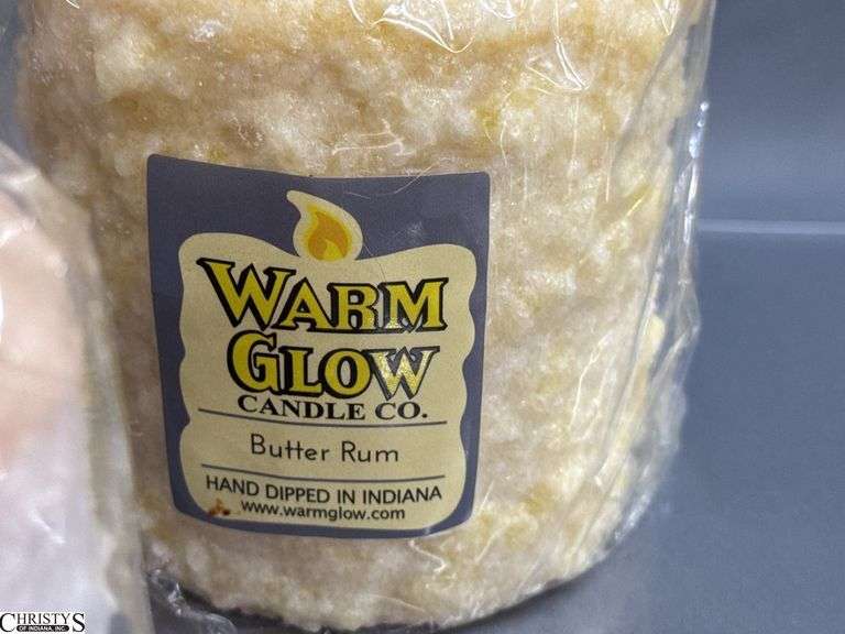 6 Warm Glow Hand Dipped Candles 5.5" Tall