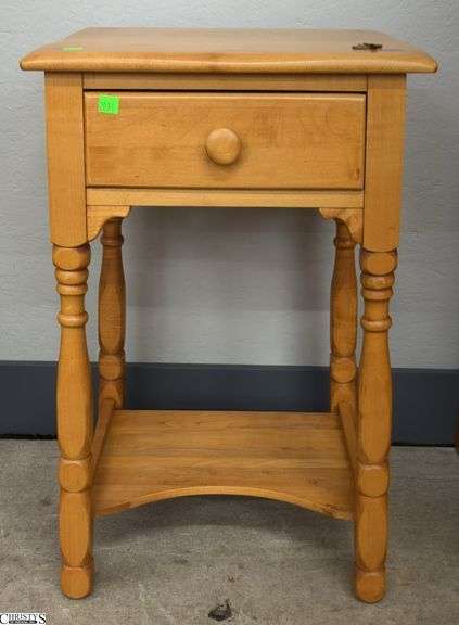 Willett Single Drawer Side Table - 17" x 16" x 28" image