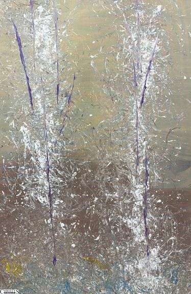 Samuel Tinoco Trees #32, Acrylic Painting on Canvas, Measures 36x55"