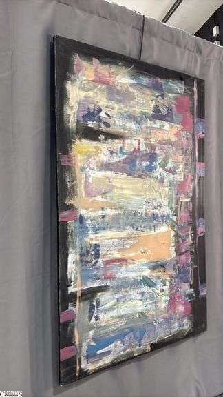 Alummoa Zumigo Abstract #37, Mixed Media and Oil Painting On Canvas 35x56"