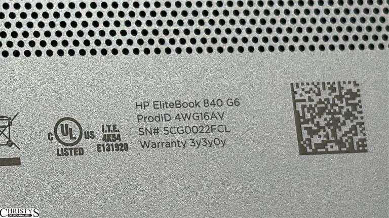 HP Laptop Untested No Power Cord