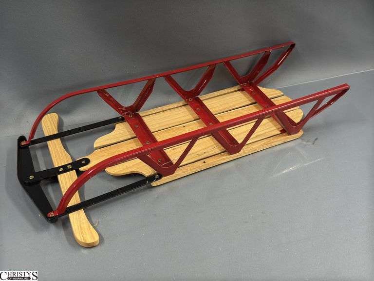 Doll Accessories, Pink Wagon, Red Racer Wooden Wagon, Enjoy Coke, and Classic Racer Sled, 13" Longest Wagon