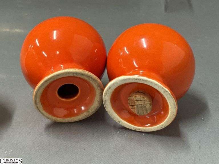 2 Pairs Fiesta Salt and Pepper Shakers - 3" of each