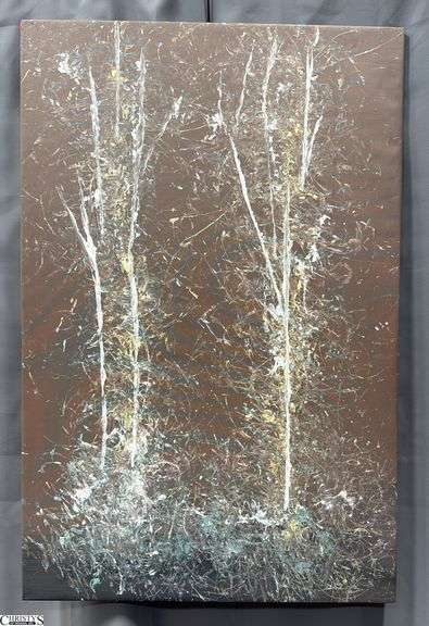 Samuel Tinoco Trees #50, Acrylic Painting on Canvas, Measures 36x55"