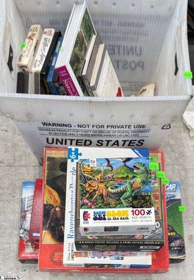 Various Puzzles, Board Games, DVDS, Books, Toys image