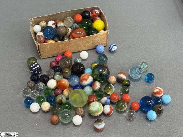 Small Grouping of Marbles, Some UV reactive image