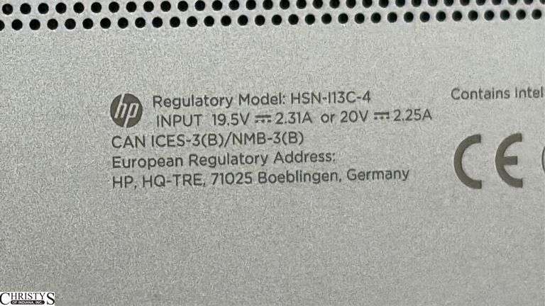 HP Laptop Untested No Power Cord
